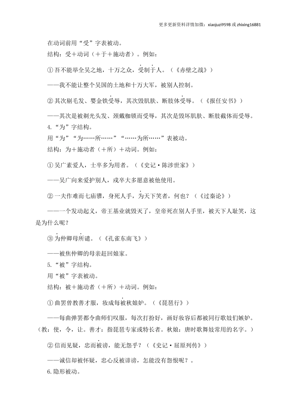 14+被动句-备战2025年中考语文文言文词法与句式考点精讲与集训.docx_第2页