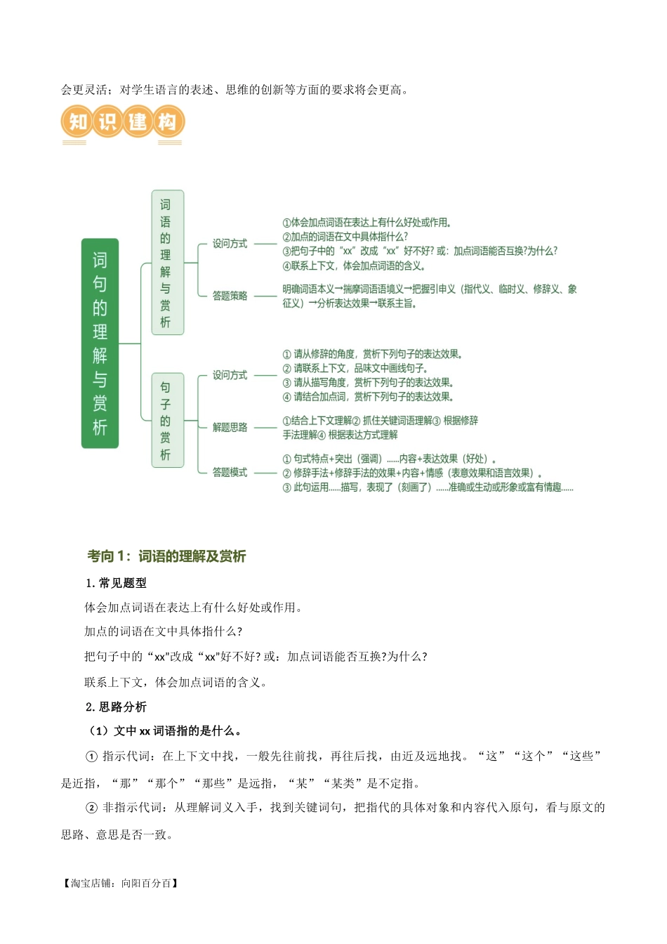第25讲 词句的理解与赏析（讲义）-2024年中考语文一轮复习讲练测（全国通用）（解析版）.docx_第3页