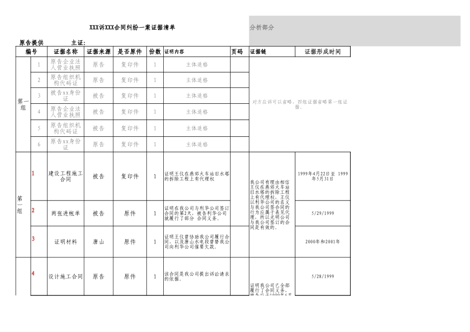 证据清单证据清单(模板)-(1).xlsx_第1页