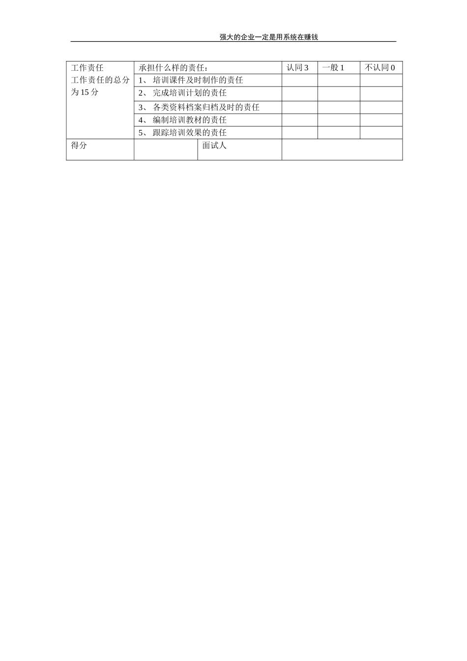 培训专员经验面试表.doc_第2页