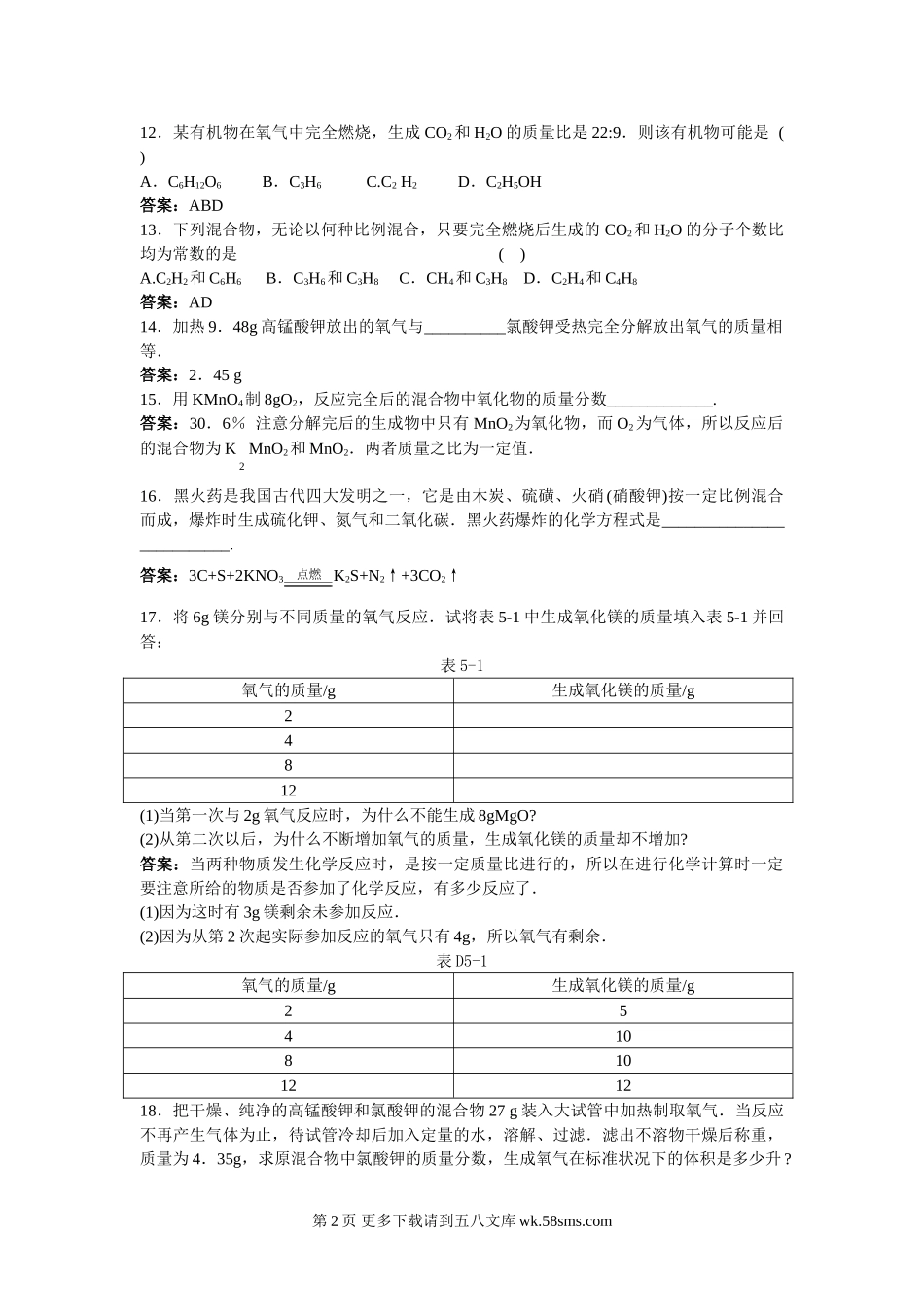 2011届中考化学专题练习题17.doc_第2页