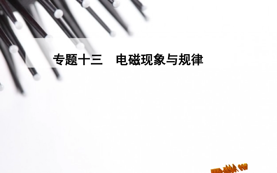 高二物理高中物理学业水平复习题 专题十三　电磁现象与规律.ppt_第1页