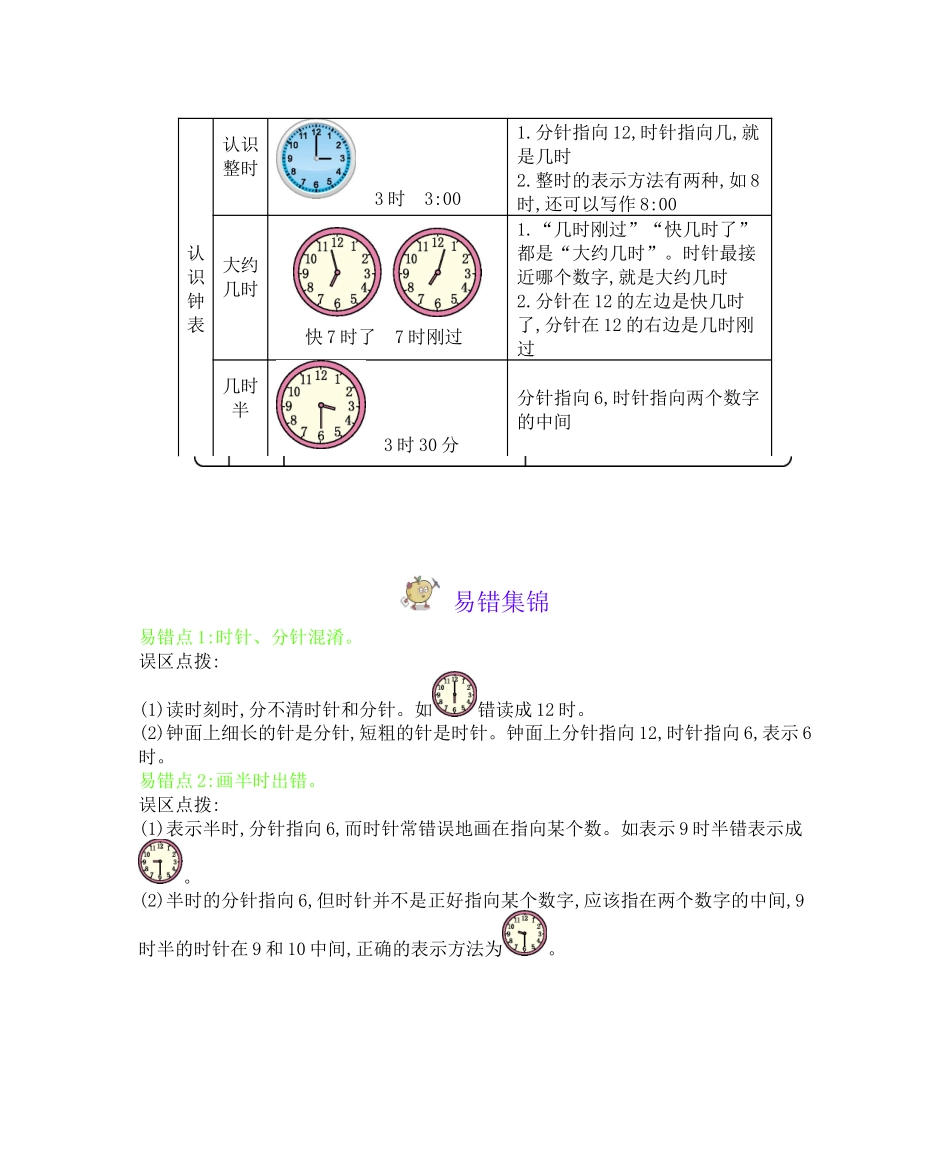 【小学一年级下册数学冀教版】本册知识清单.docx_第2页