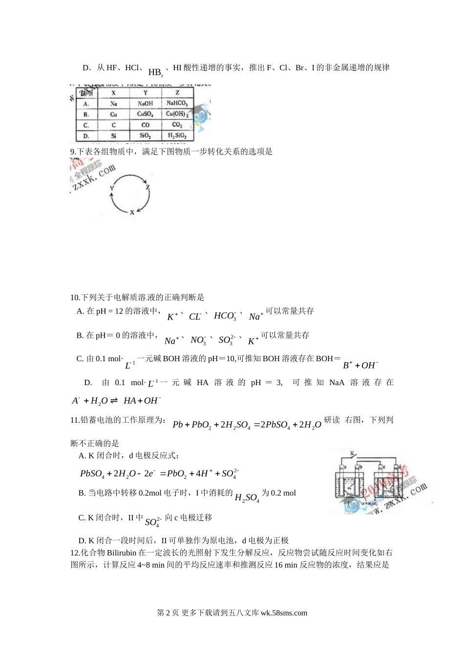 福建高考理综试题.doc_第2页