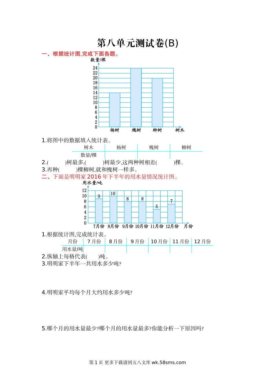 2021年北京版四年级数学上册第八单元测试题及答案二.doc_第1页