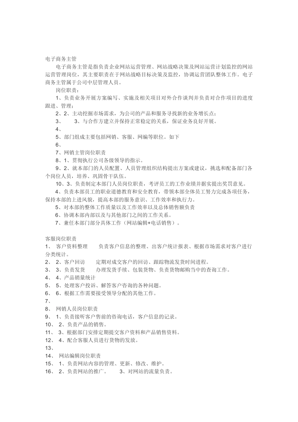 电商总监岗位职责资料-4页.docx_第2页