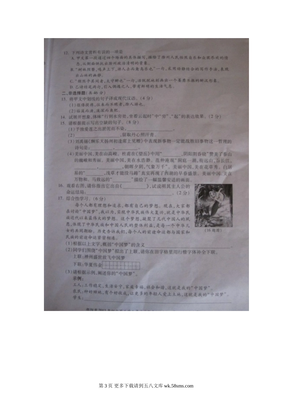 2013年邵阳市中考语文试卷.doc_第3页