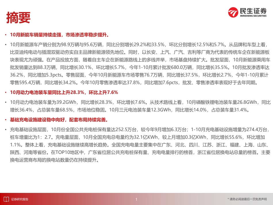 20231123-10月国内新能车销量持续走强，渗透率稳步推进.pdf_第2页
