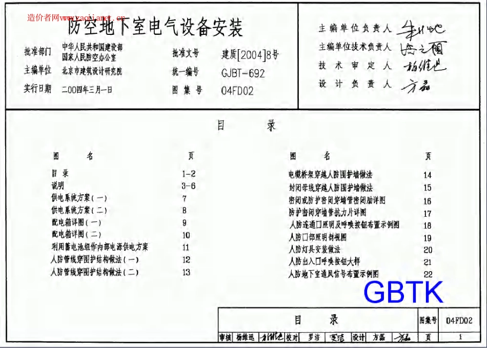 标准规范下载.04FD02防空地下室电气设备安装图集.pdf_第1页