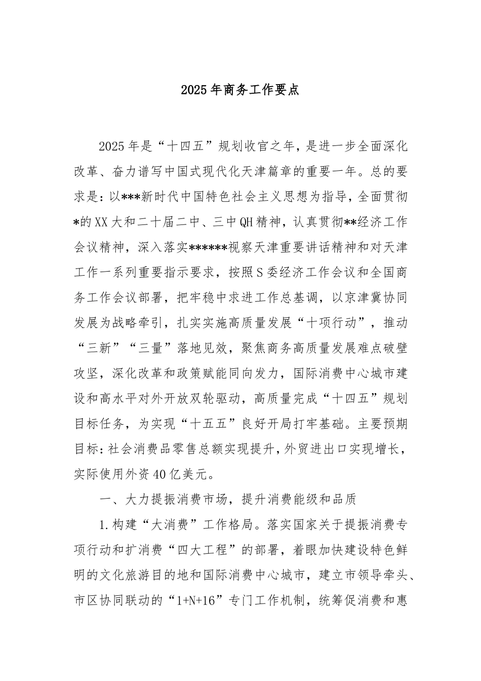 2025年商务工作要点.doc_第1页