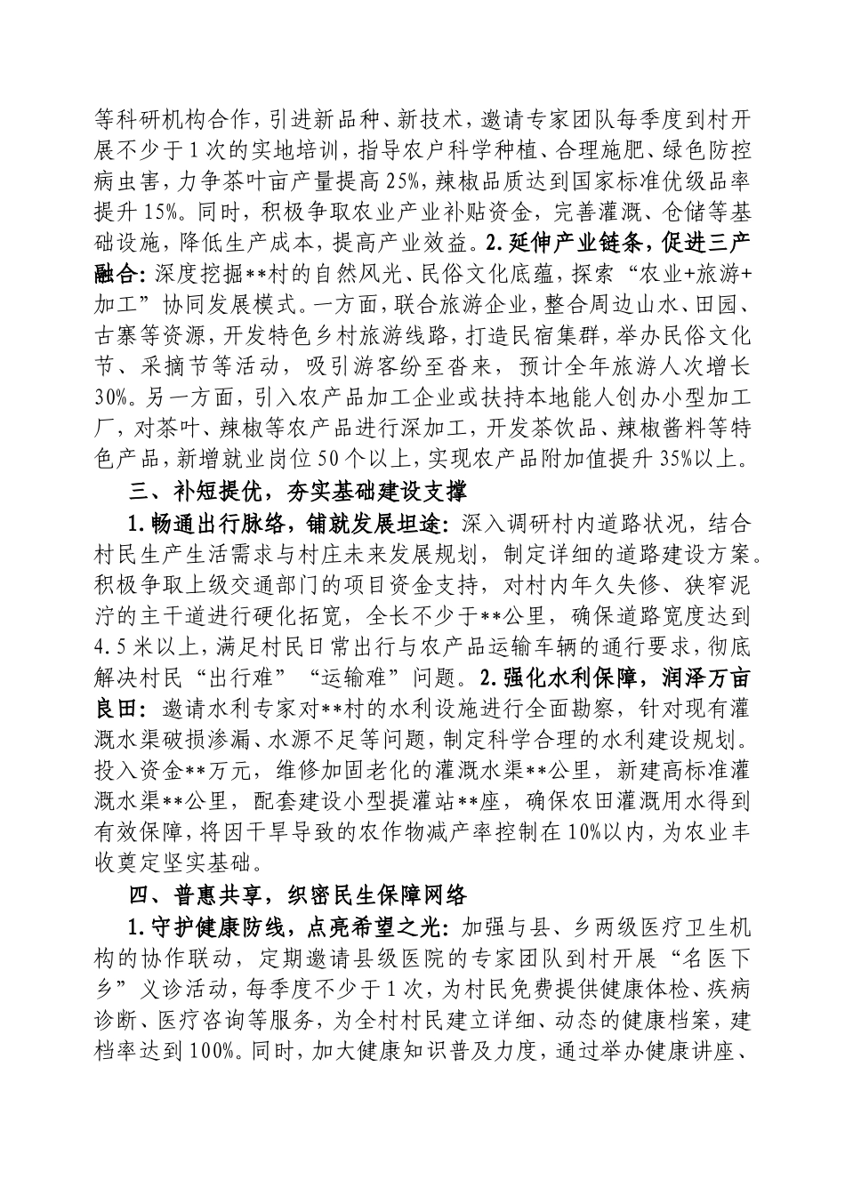 村2025年驻村工作队工作计划.doc_第2页