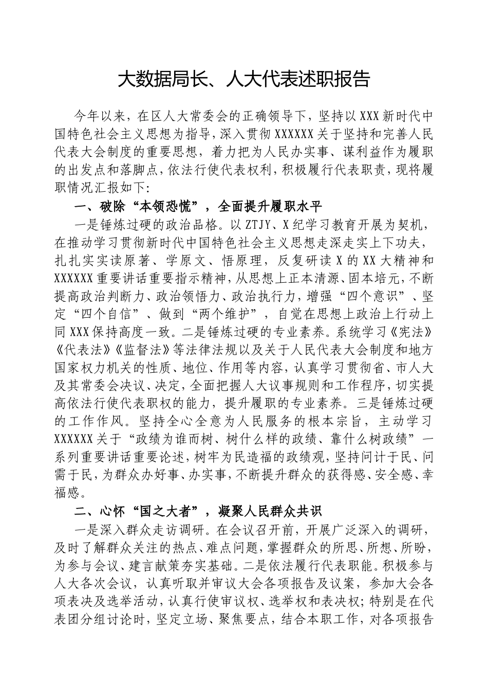 大数据局长、人大代表述职报告.doc_第1页