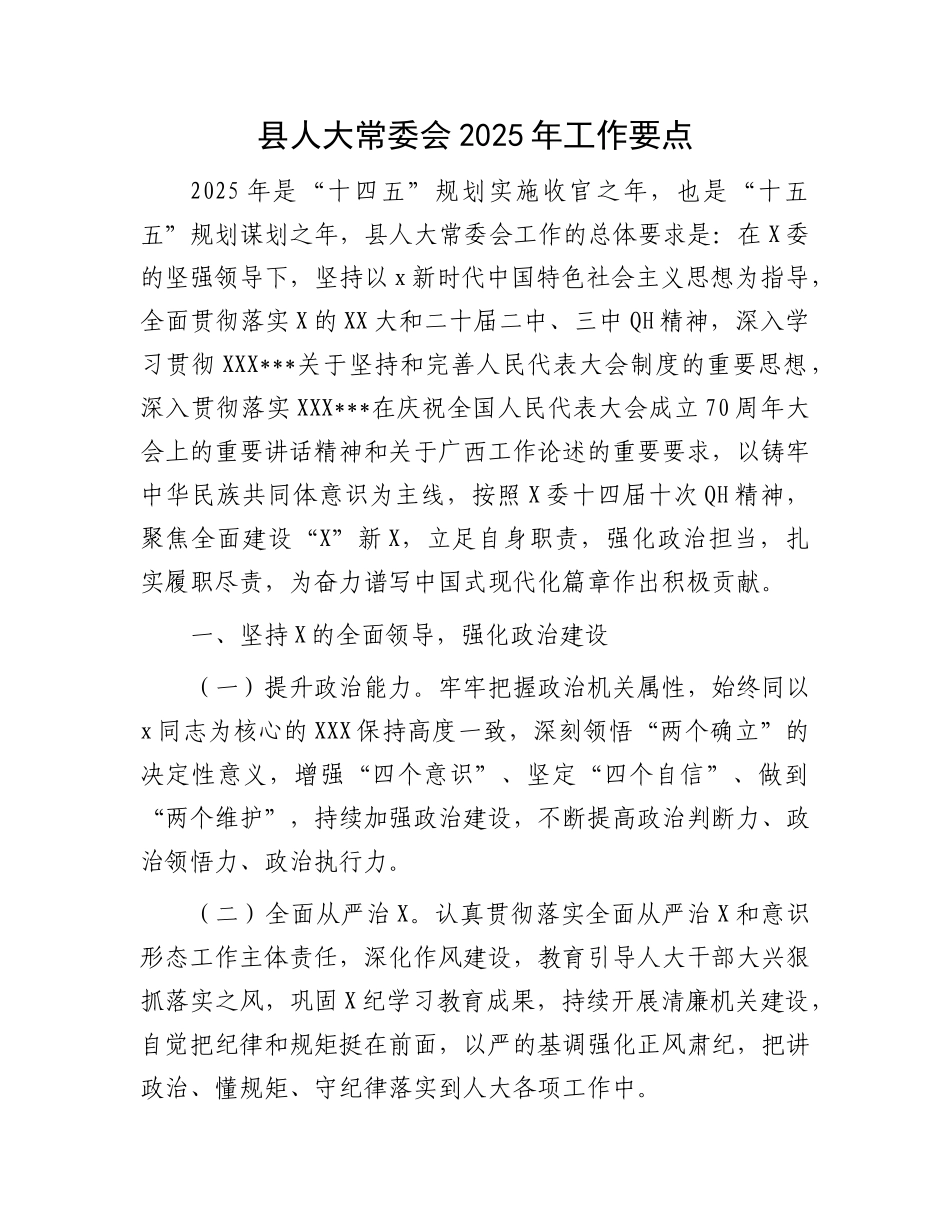 县人大2025年工作要点（计划）.doc_第1页