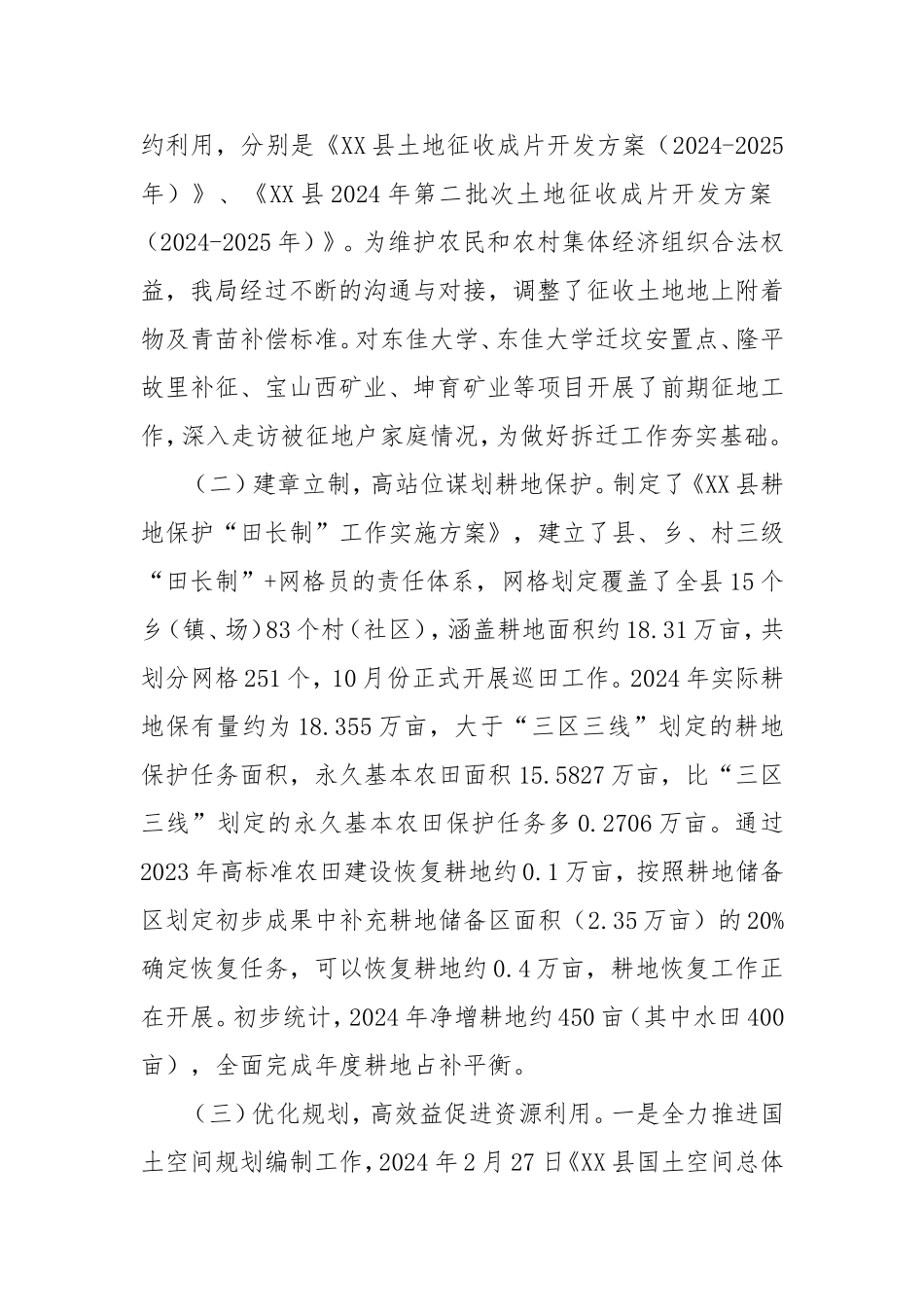 县自然资源局2024年度工作总结及2025年工作计划.doc_第2页