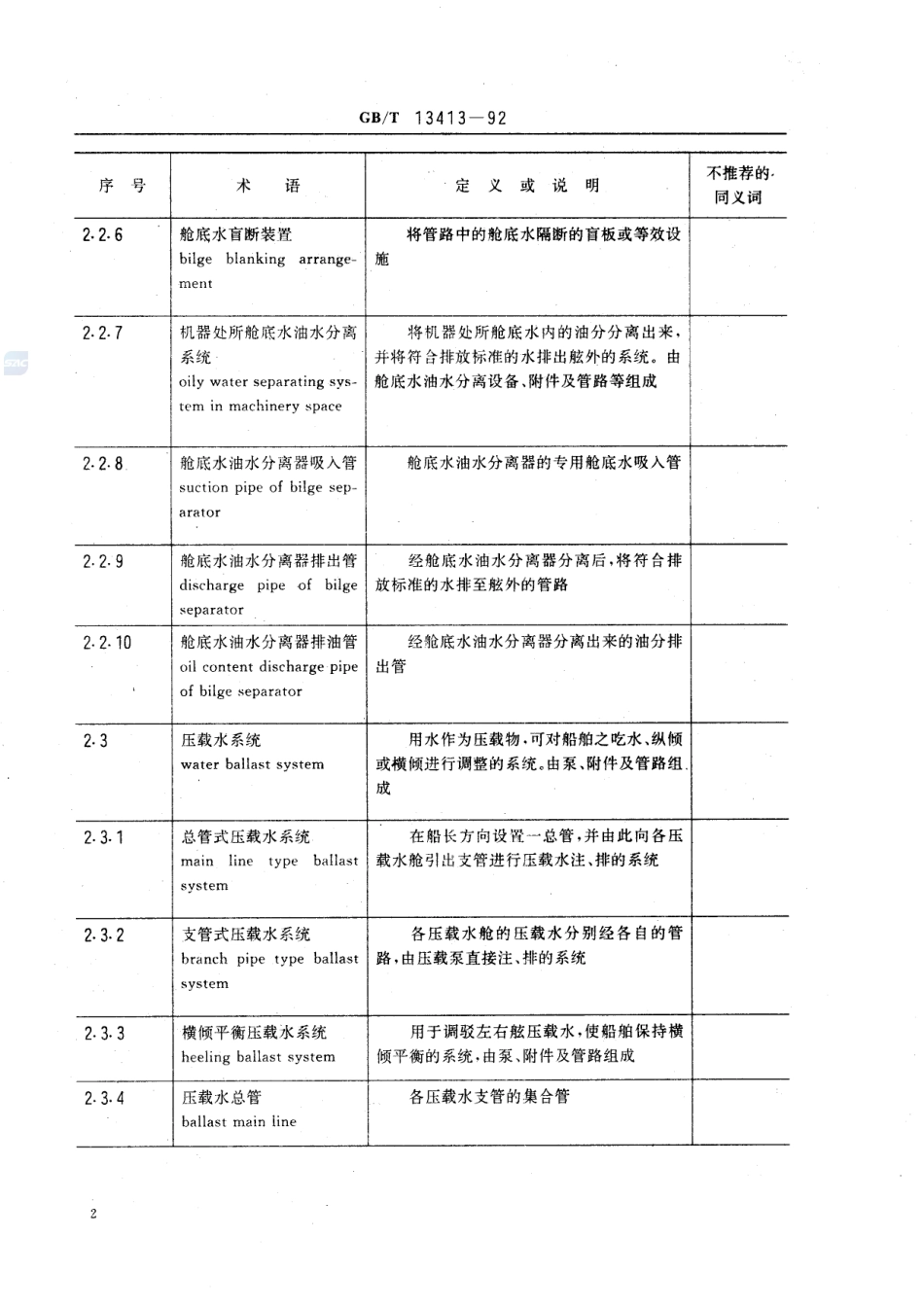 船舶通用术语  船舶系统13413-1992-gbt-e-300.pdf_第3页
