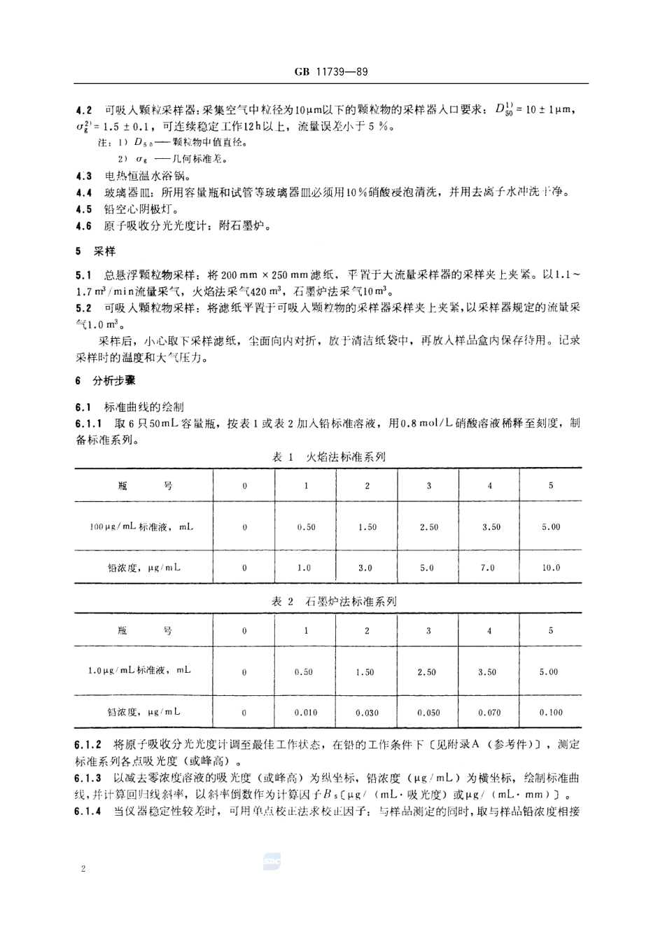 居住区大气中铅卫生检验标准方法  原子吸收分光光度法11739-1989-gbt-e-300.pdf_第3页
