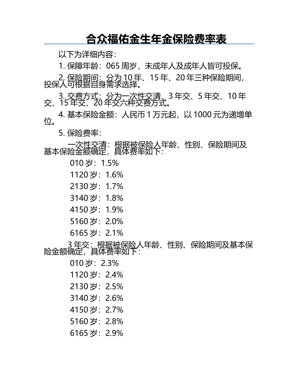合众福佑金生年金保险费率表.docx_第1页