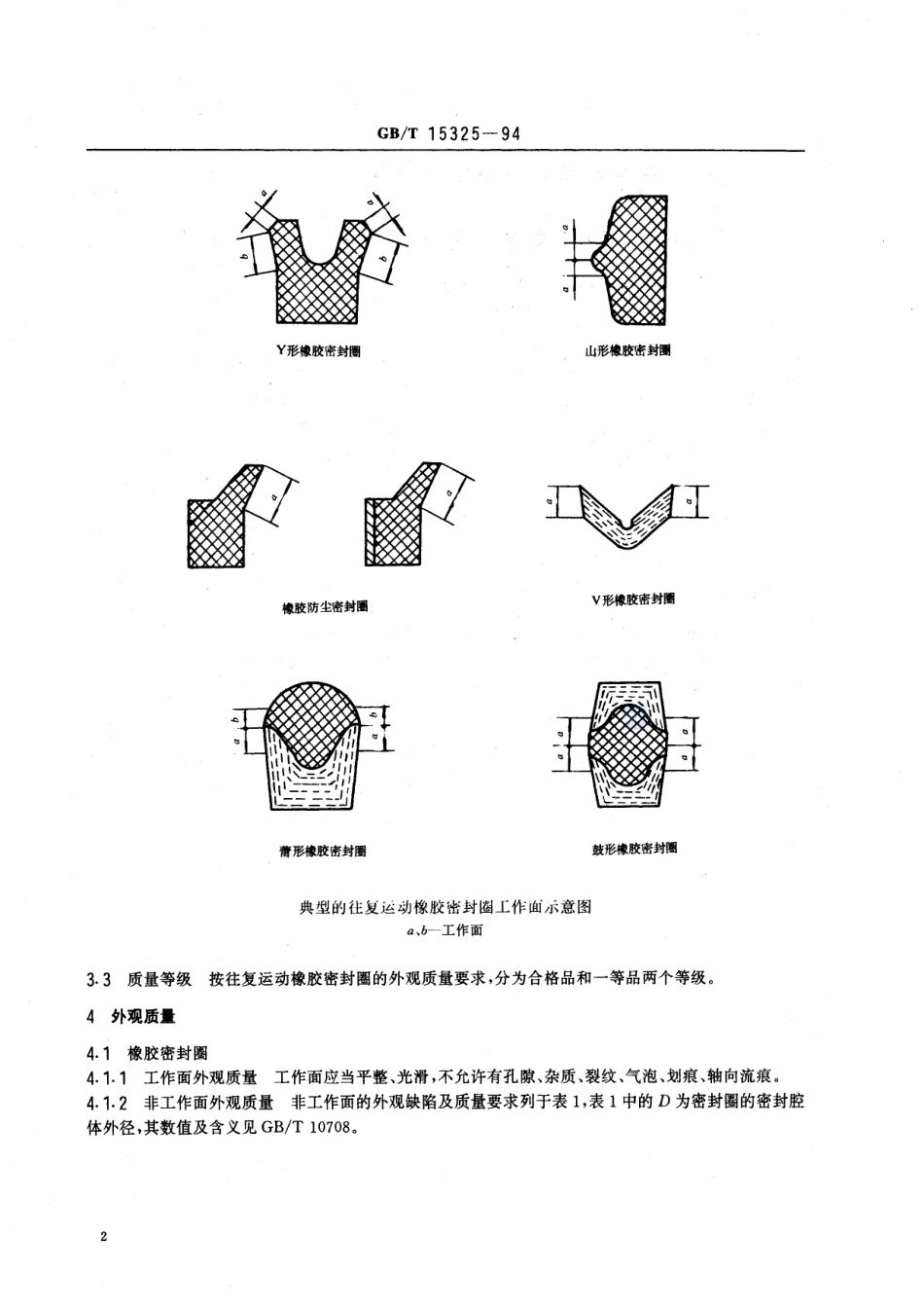 往复运动橡胶密封圈外观质量15325-1994-gbt-e-300.pdf_第3页