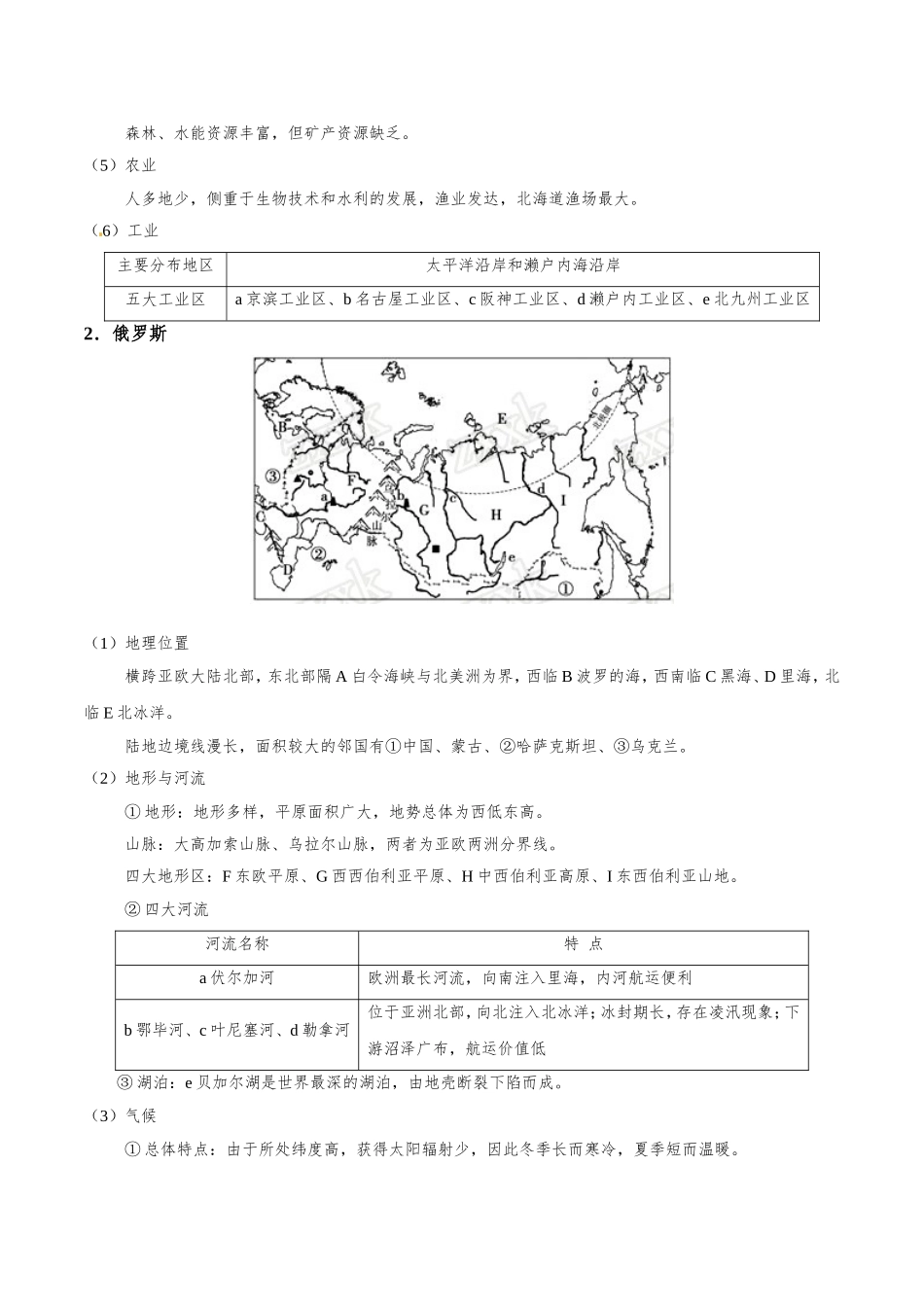 【高考地理考点专题】考点58 世界主要发达国家.doc_第2页