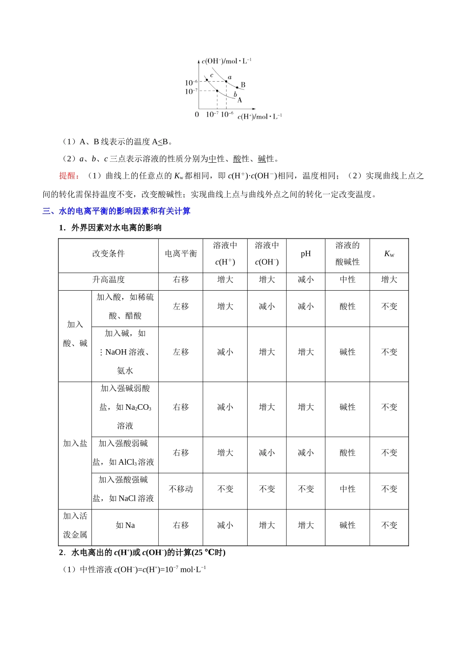 【高考化学考点专题】考点44 水的电离.doc_第2页