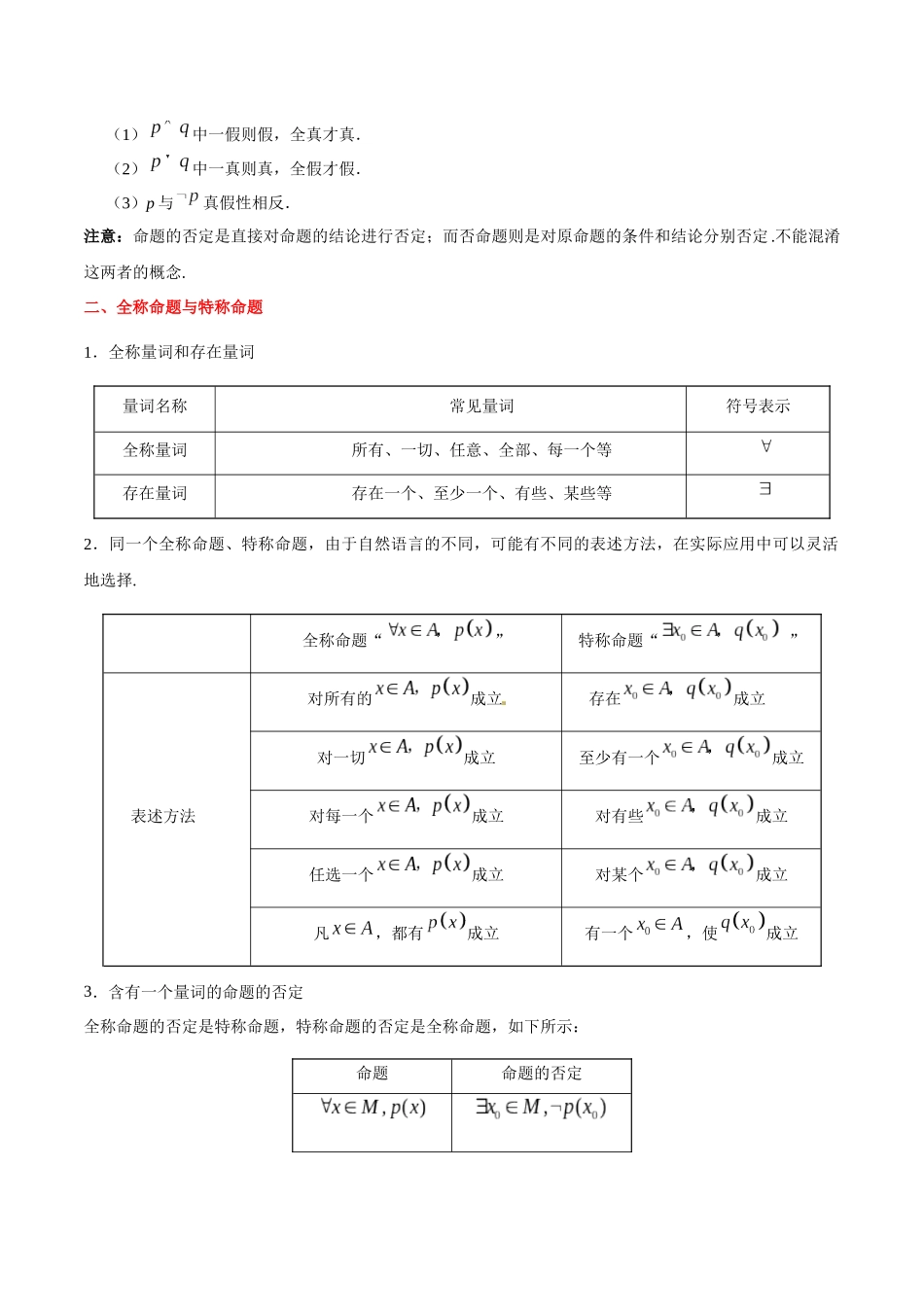 【高考理科数学考点专题】考点03 逻辑联结词、全称量词与存在量词.docx_第2页