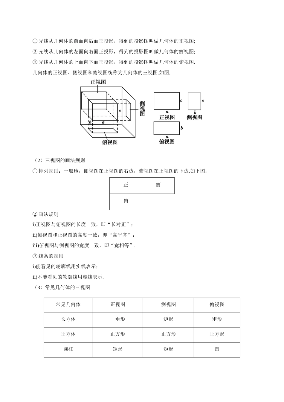 【高考理科数学考点专题】考点28 空间几何体的结构及其三视图与直观图.docx_第3页