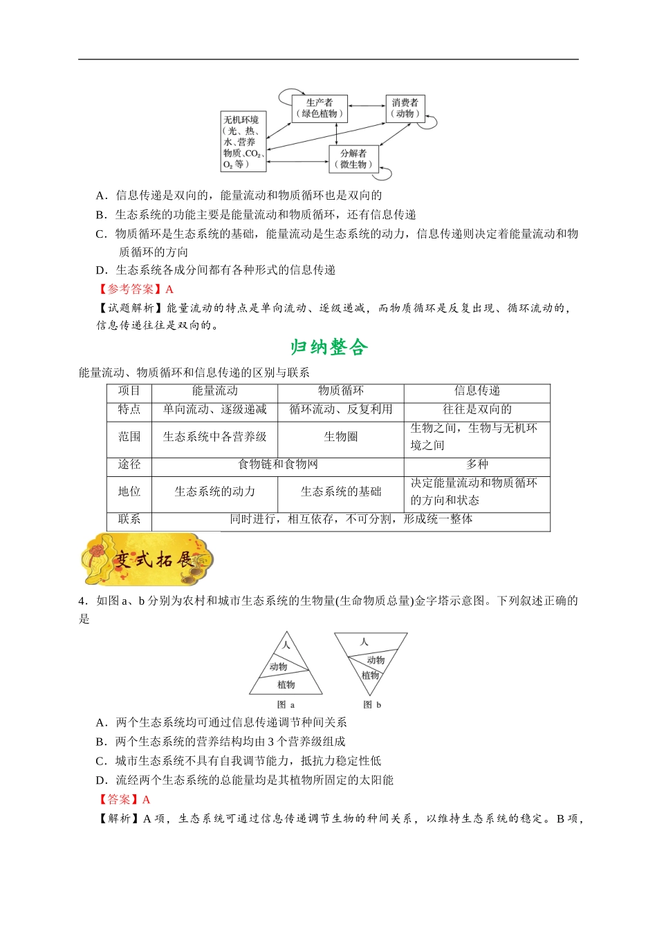 【高考生物考点专题】考点65 生态系统的信息传递.doc_第3页