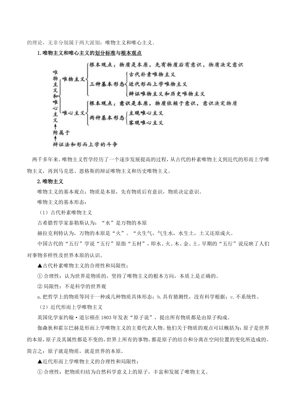 【高考政治考点专题】考点41 哲学的基本问题及基本派别.doc_第2页