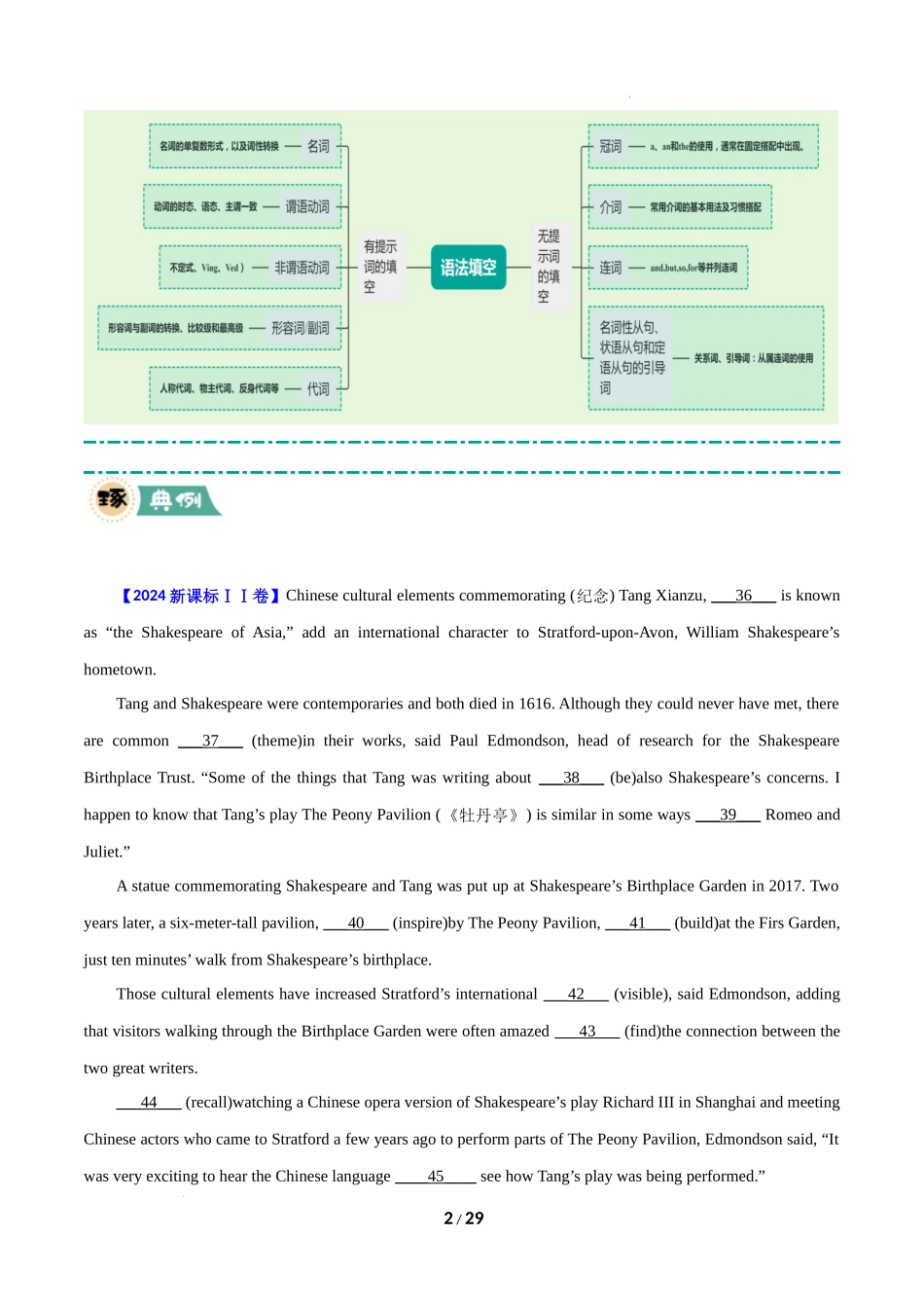 冲刺2025年高考英语-大题08  语法填空 (解析版).docx_第2页