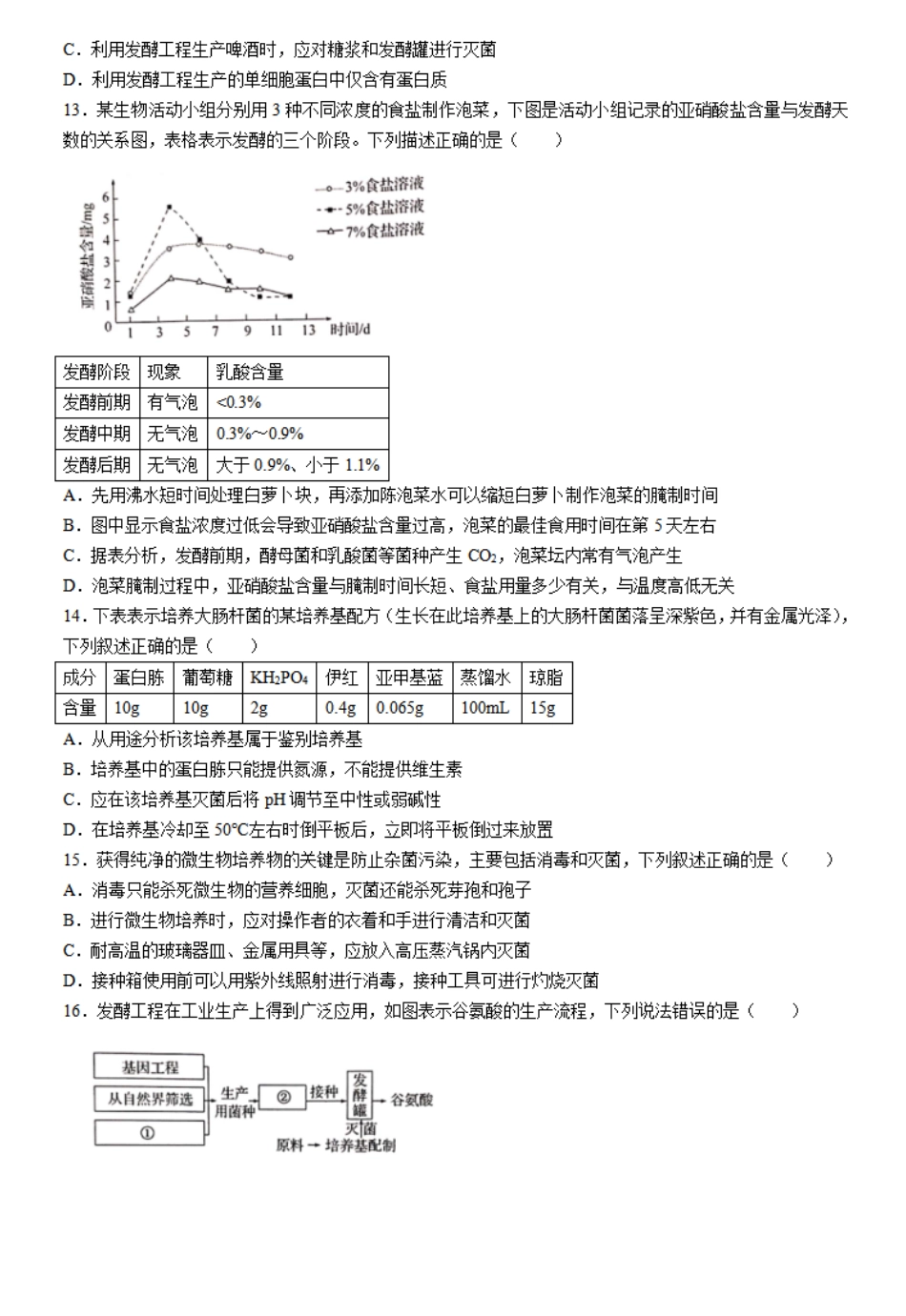 2023-2024学年高二下学期5月期中考试生物试题.pdf_第3页