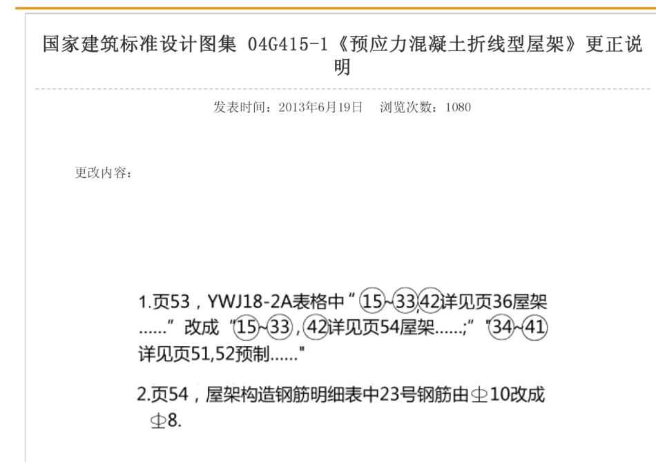 04G415-1 预应力混凝土折线形屋架(预应力钢筋为钢绞线 跨度18m-30m)高清.pdf_第1页