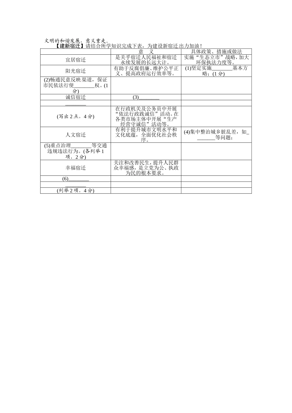 2013年江苏省宿迁市中考政治试题及答案.doc_第3页