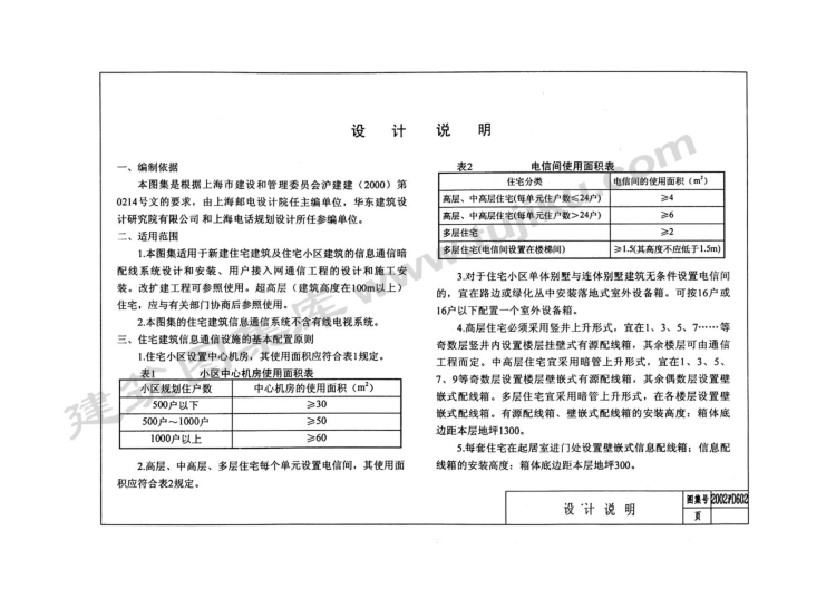 2002沪D602 住宅建筑信息通信设计安装图（有水印）.pdf_第3页