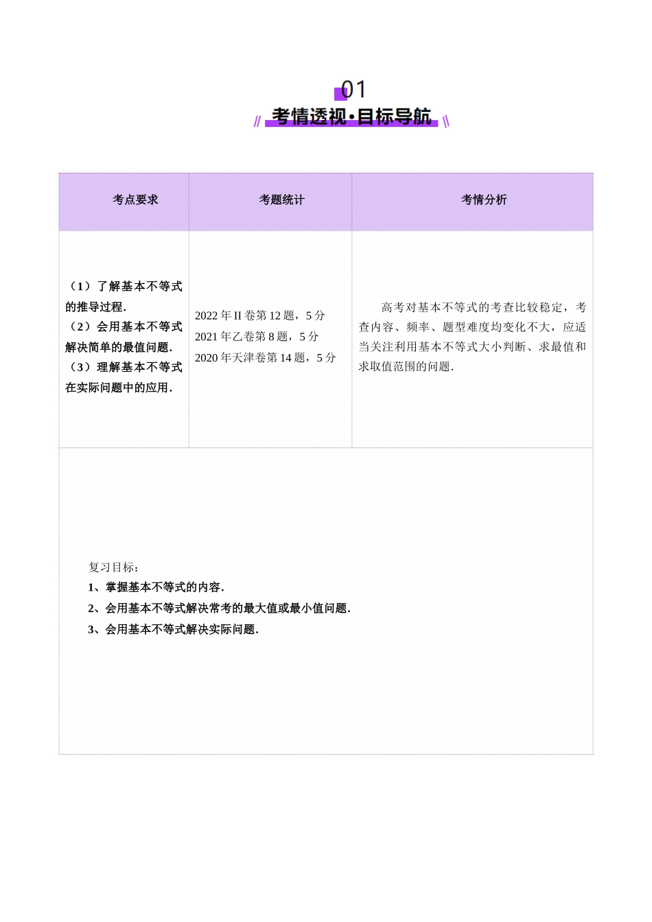 【2025年新高考备考】数学一轮复习-第04讲 基本不等式及其应用（十八大题型）（讲义）（解析版）.docx_第2页
