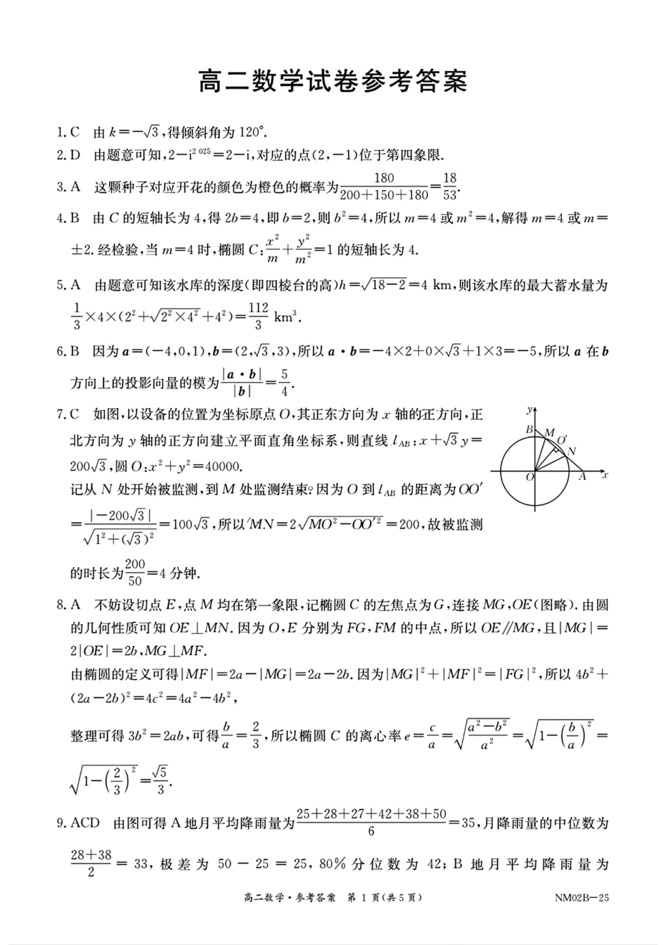 【内蒙卷】内蒙古金太阳NM02B-25  2024-2025学年高二11月联考 数学+答案.pdf_第3页