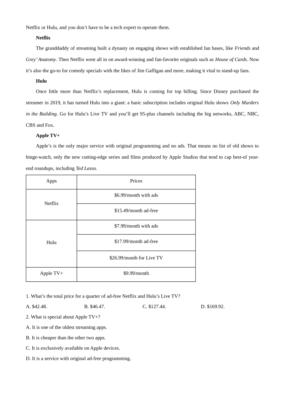 江苏省海安高级中学2024-2025学年高二上学期10月月考试题 英语含答案.docx_第3页