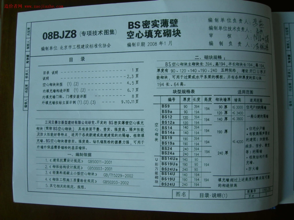 08BJZ8-BS密实薄壁空心填充砌块图集.pdf_第2页