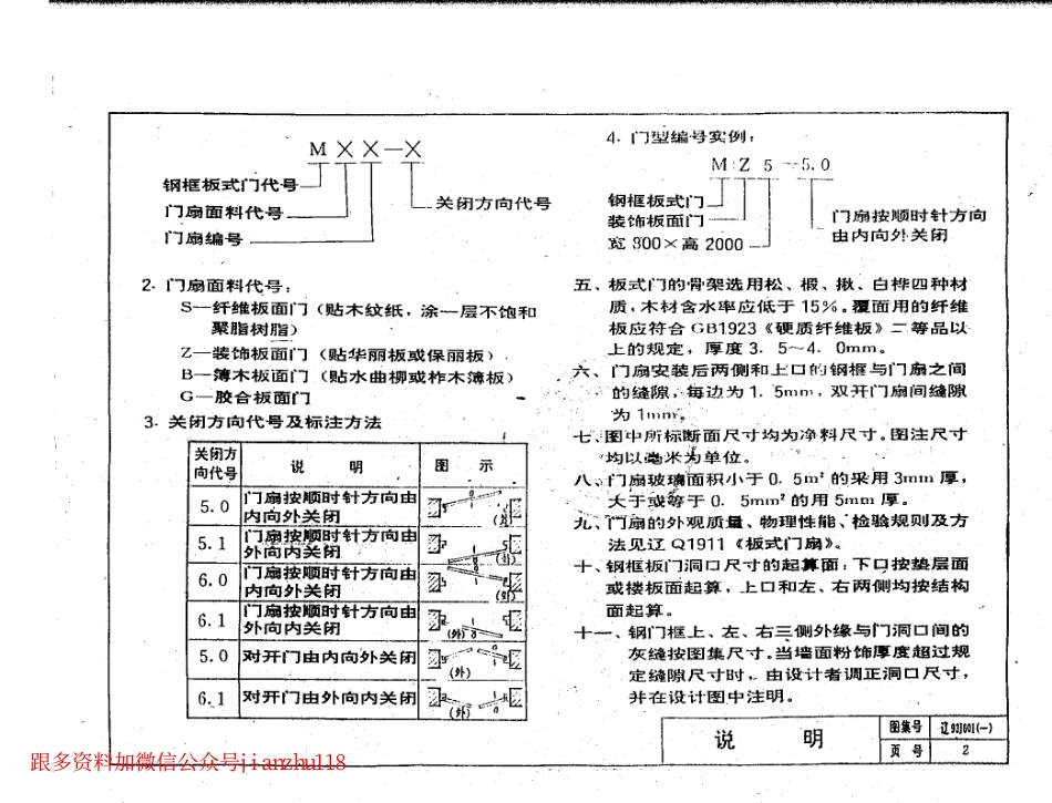 辽93J601(一) 住宅门 (钢框板式门).pdf_第3页