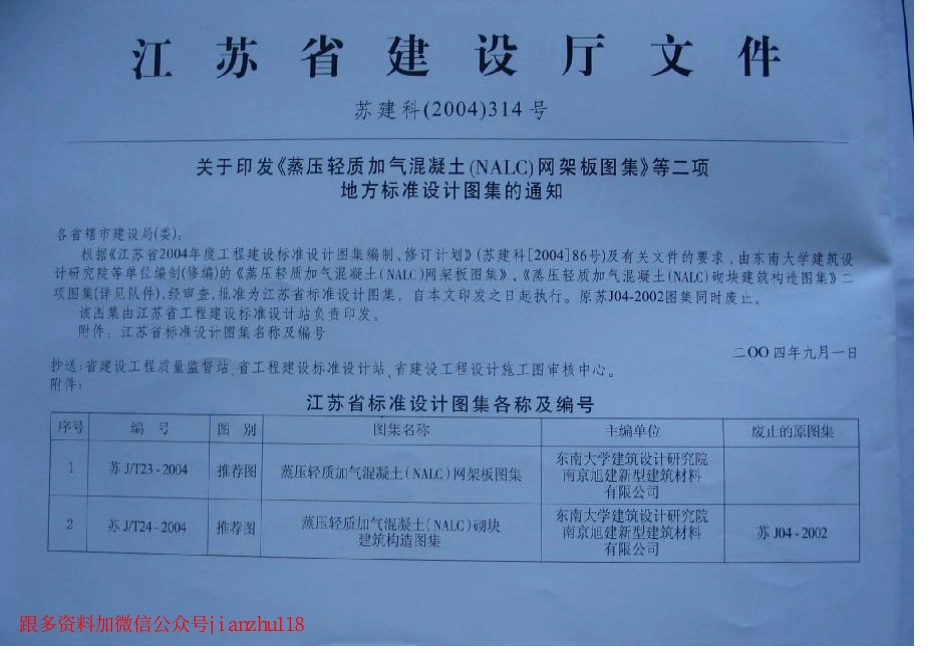 苏JT24-2004蒸压轻质加气混凝土(NALC)砌块建筑构造图集.pdf_第2页