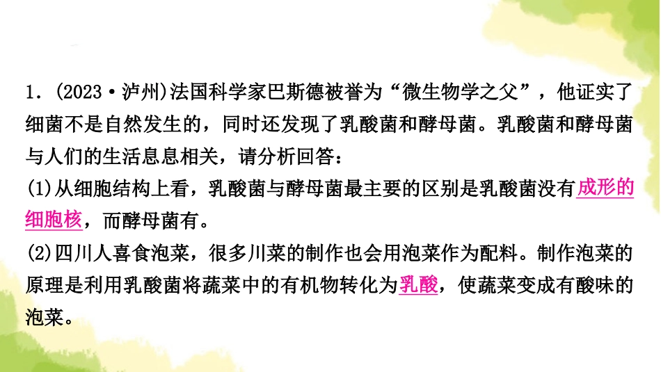 2025会考生物复习专项八生物技术练习课件.ppt_第2页