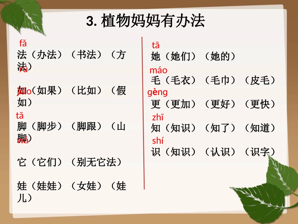 部编版本二年级语文(上册)生字组词课件学习.pptx_第3页