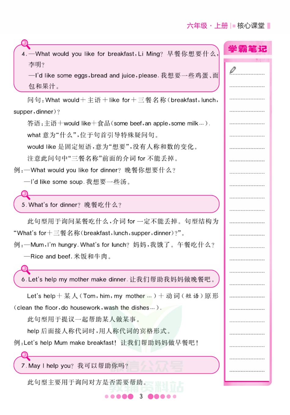 六年级上册英语冀教版知识清单.pdf_第3页