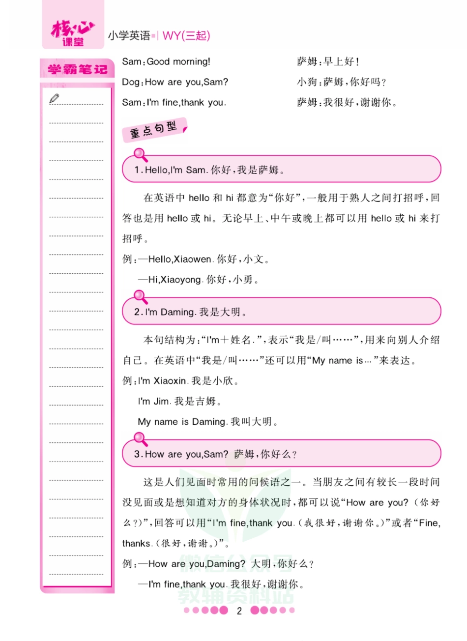 三年级上册英语外研三起点知识清单.pdf_第2页