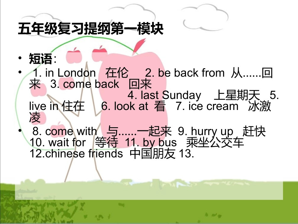 外研三起五年级英语上册(复习)课件.ppt_第2页
