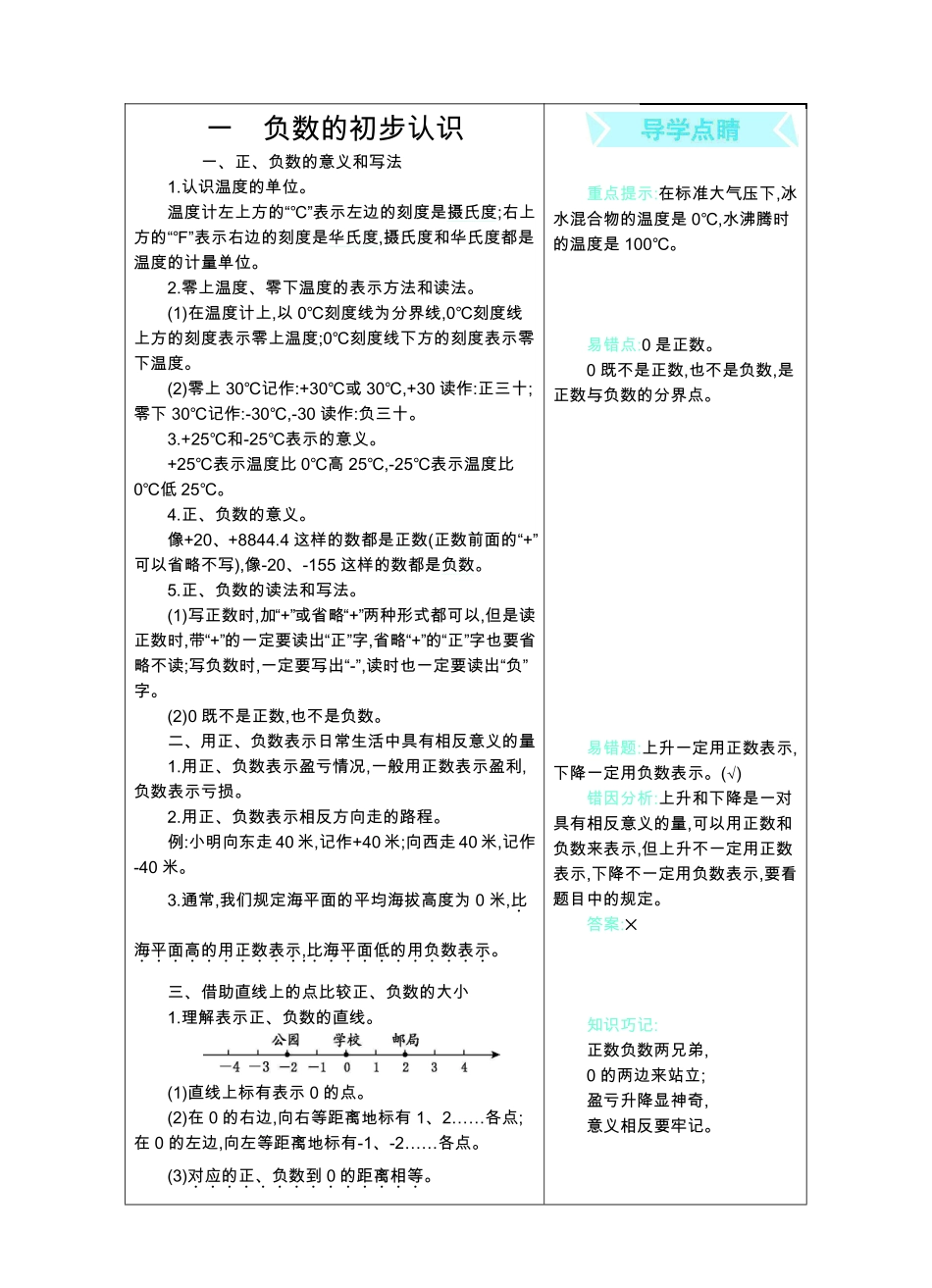 五年级上册数学苏教版知识要点.pdf_第1页