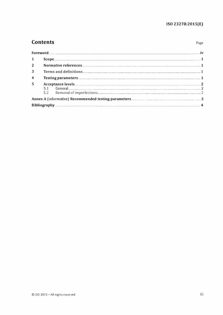EN ISO 23278-2015 焊接的无损检测-磁粉检测-验收等级（英文版）.pdf_第3页