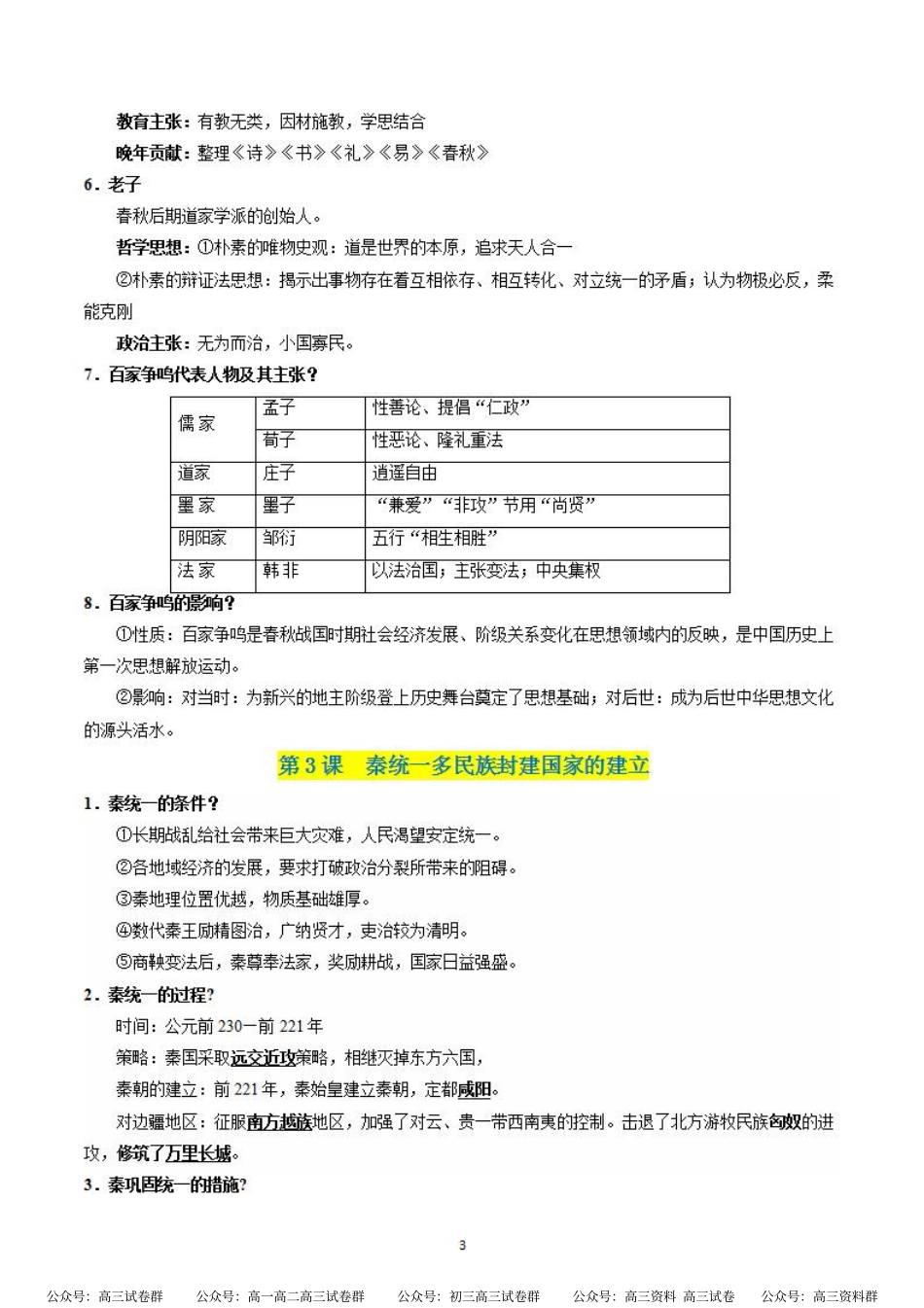 【学考复习】中外历史纲要上册（全册考点梳理）.pdf_第3页