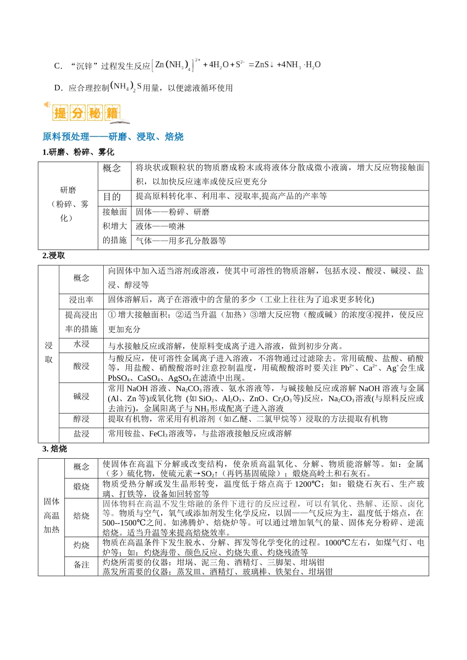 题型06 化工微流程 （原卷版）-高考化学二轮热点题型归纳与变式演练.docx_第2页