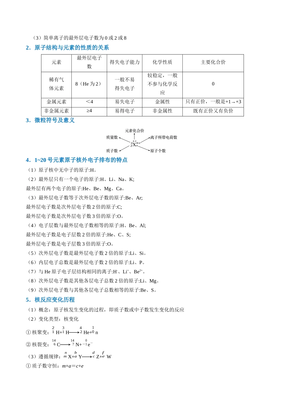 题型08 元素周期律推断 （原卷版）-高考化学二轮热点题型归纳与变式演练.docx_第2页