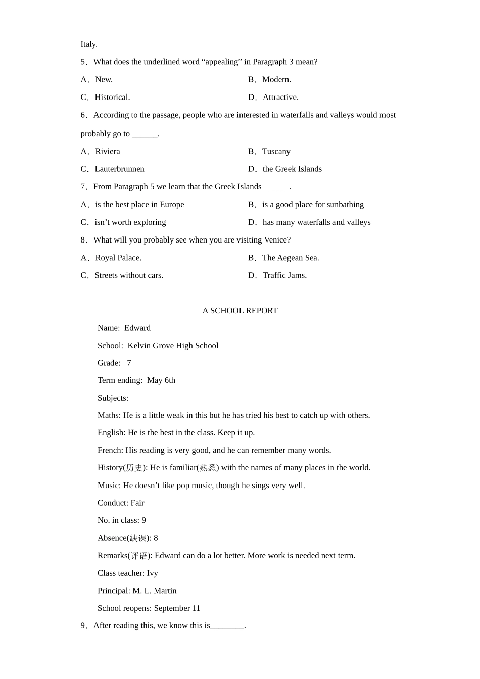应用文-学考真题分类汇编-高中英语学考真题分类汇编.docx_第3页